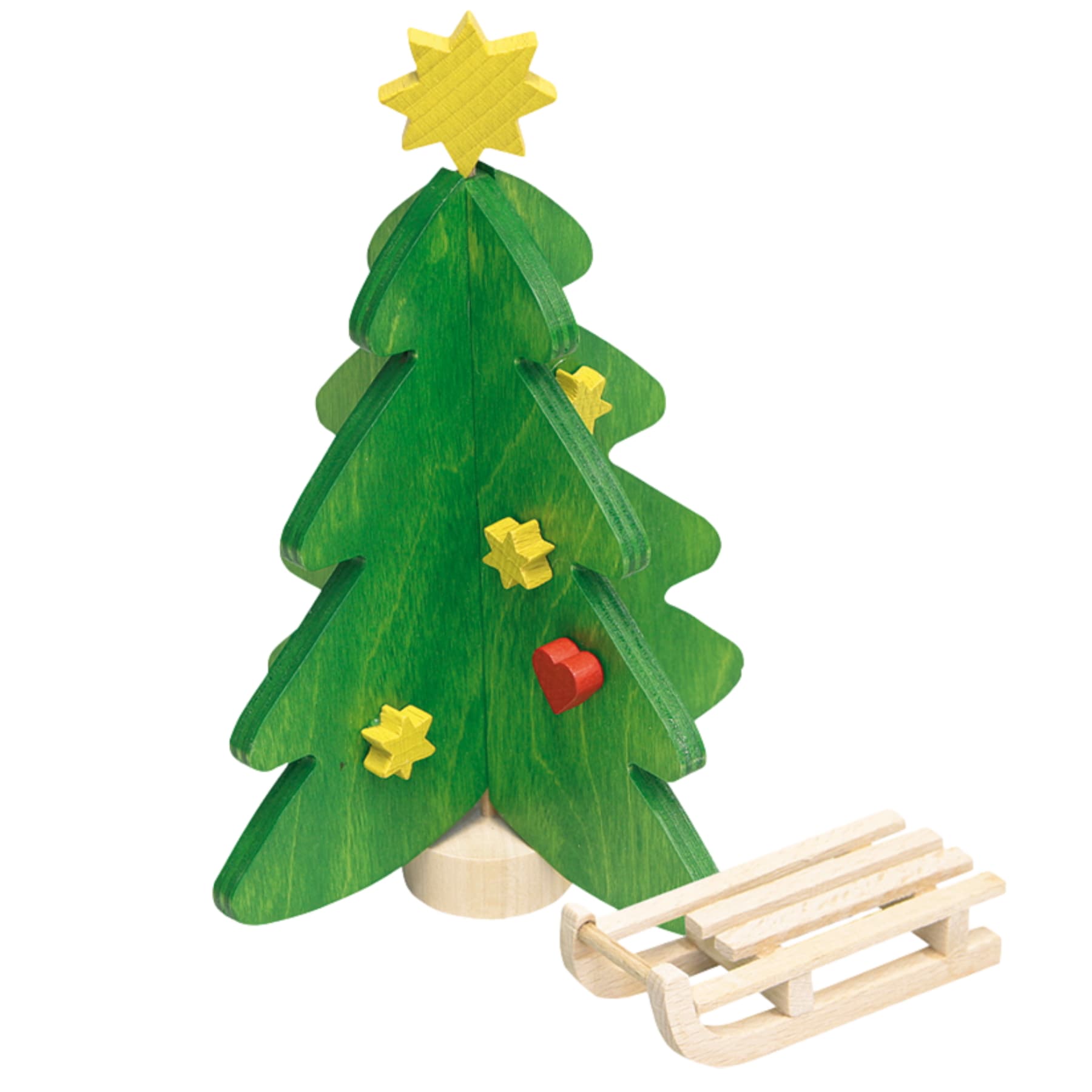 Weihnachtsbaum & Schlitten